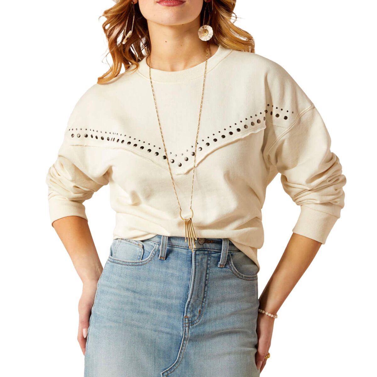 Ariat Ariat Moonstone Sweatshirt - Women's Whisper White, S
