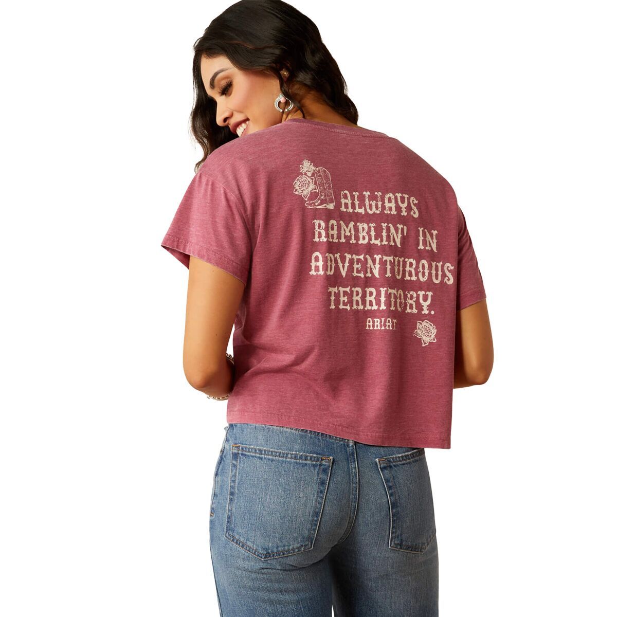 Ariat Always Ramblin T-Shirt - Women's Dry Rose, S