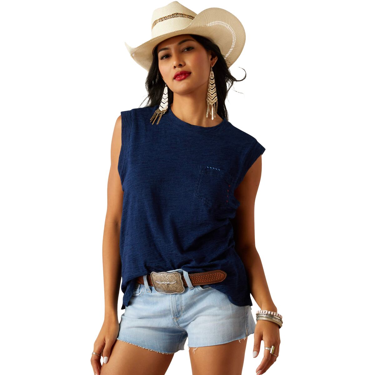 Ariat Ariat Repaired T-Shirt - Women's Indigo, XL