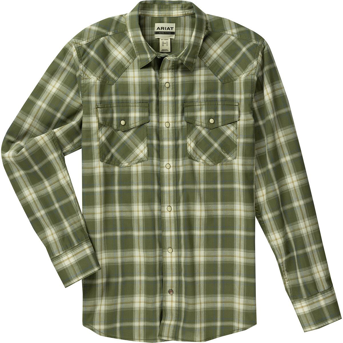 Ariat Hermie Retro Fit Shirt - Men's Olive, L