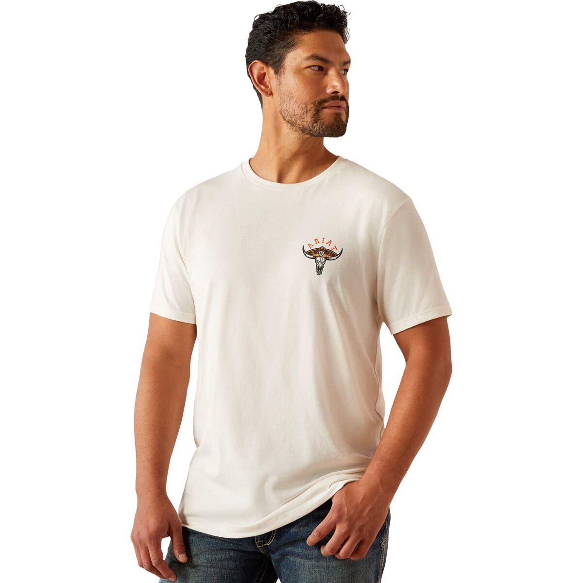 Ariat Ariat Mexicali T-Shirt - Men's Antique White, XL