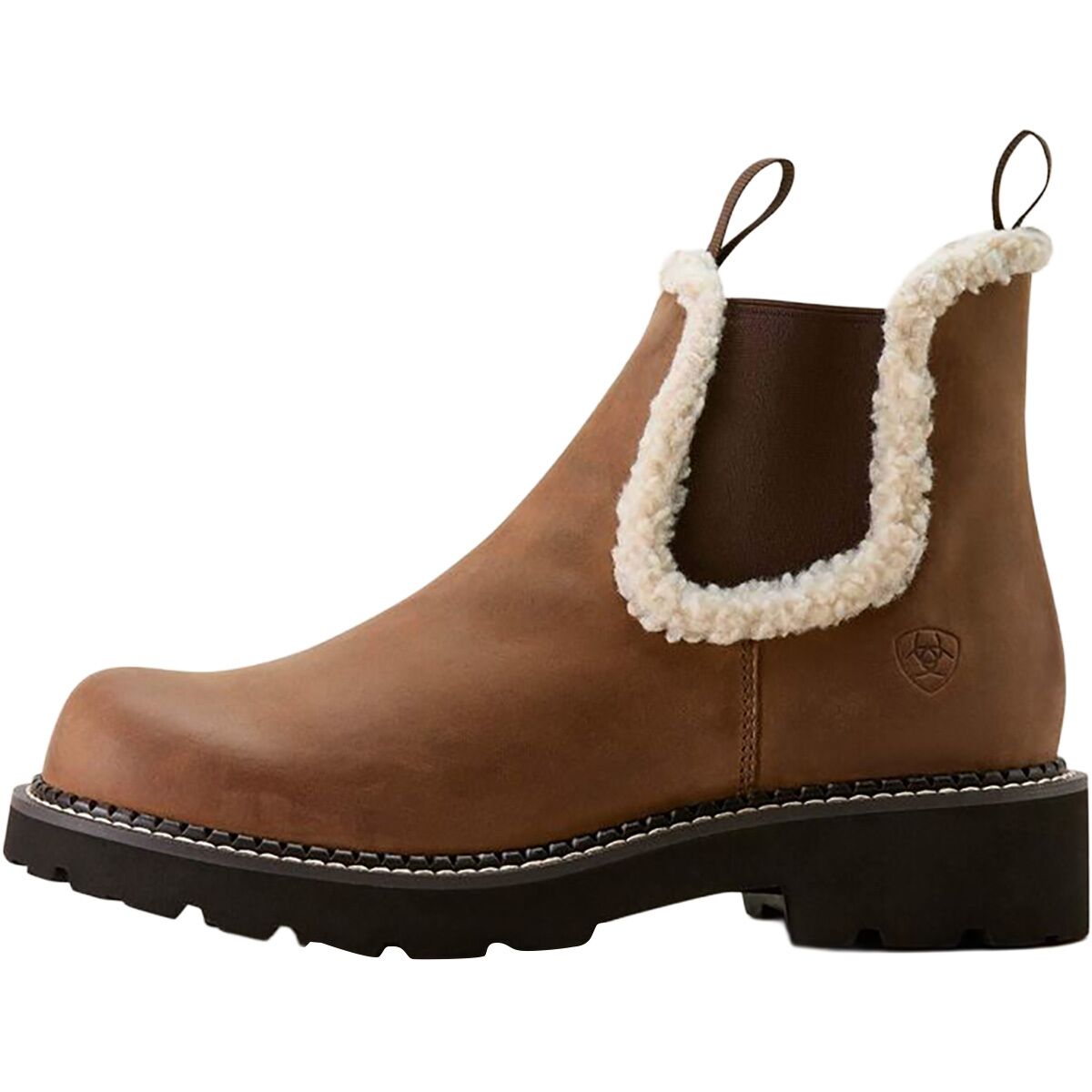 Image of Ariat Fatbaby Chelsea Cozy Western Boot - Women's Distressed Brown, 6.5
