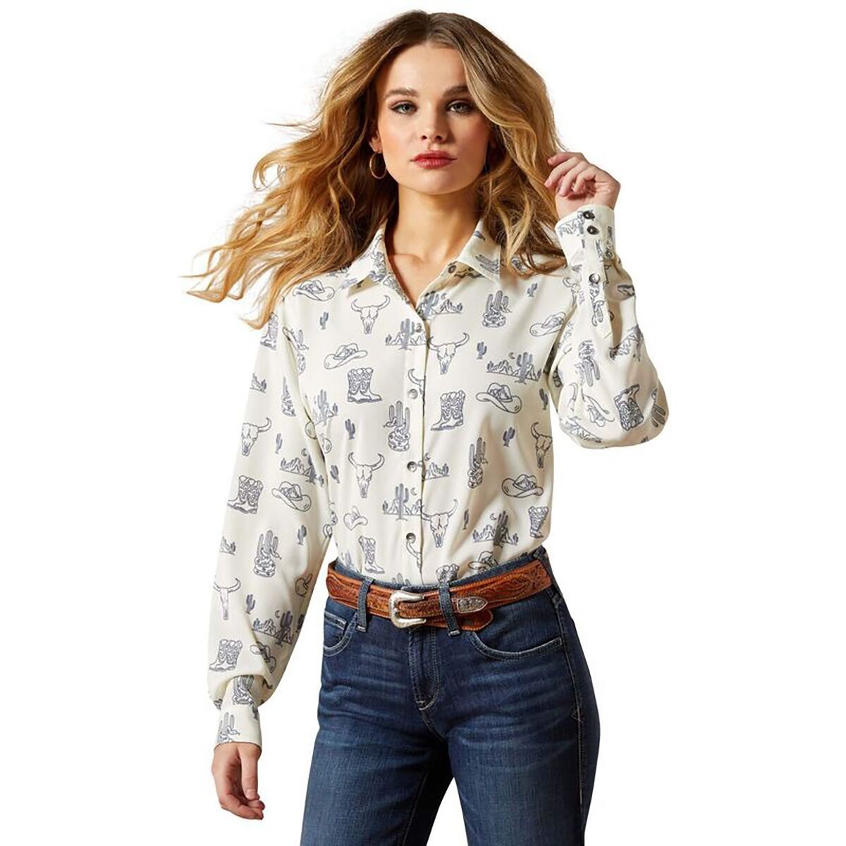 Image of Ariat Homestyle Shirt - Women's Deserted Print, XL