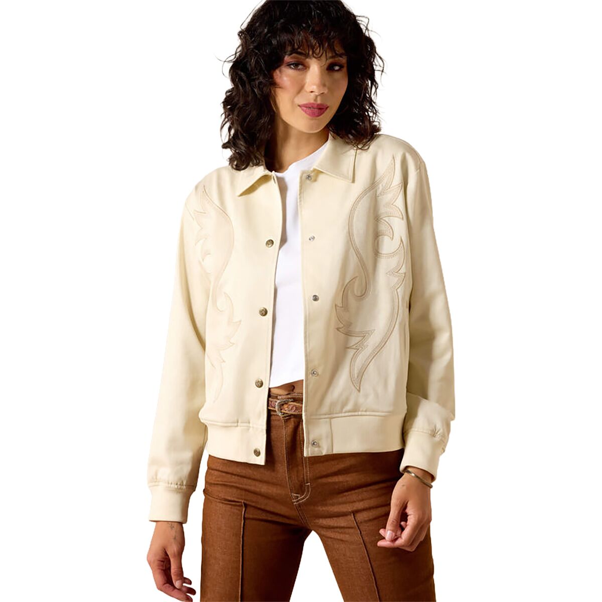 Image of Ariat Vaquero Bomber Jacket - Women's Summer Sand, M