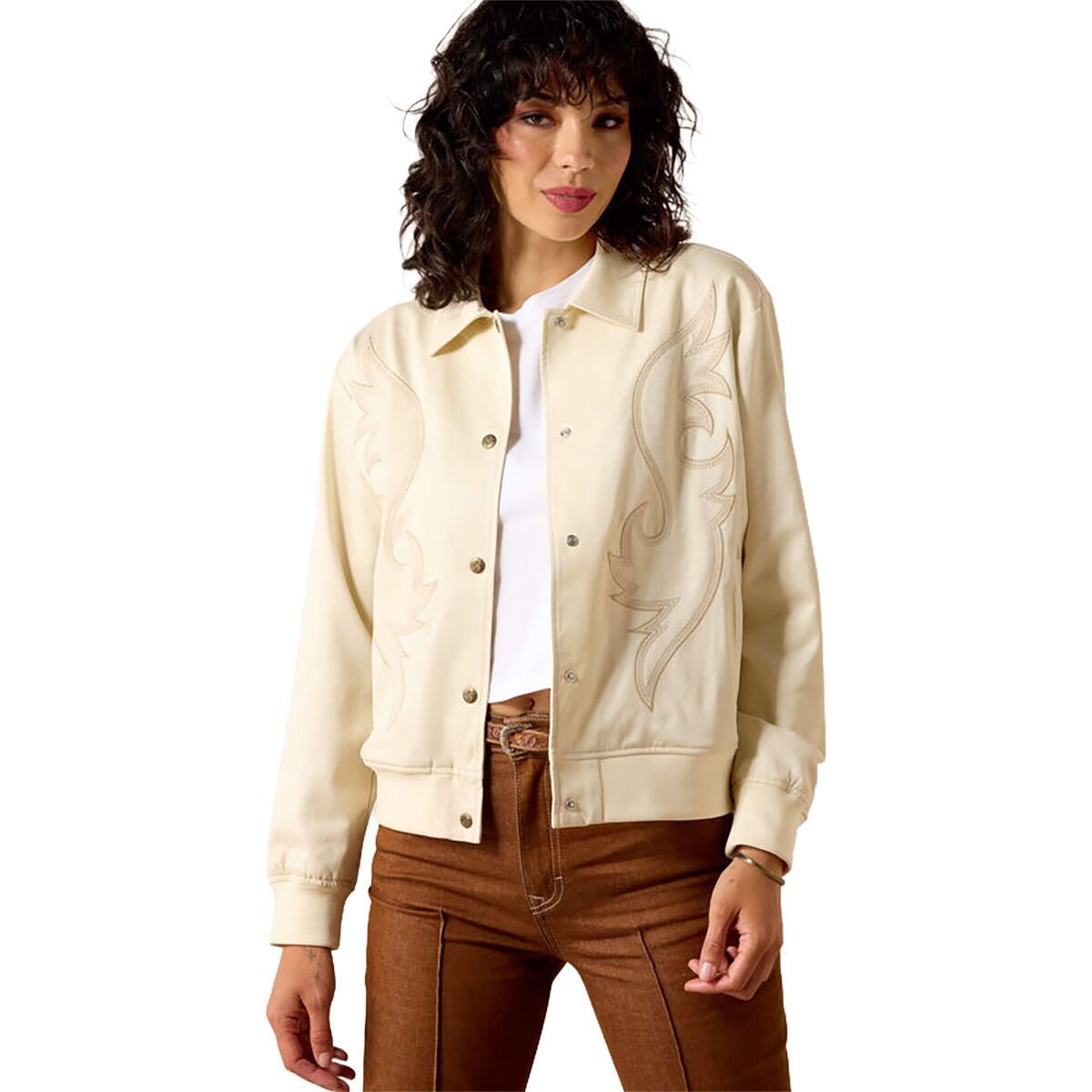 Image of Ariat Vaquero Bomber Jacket - Women's Summer Sand, L