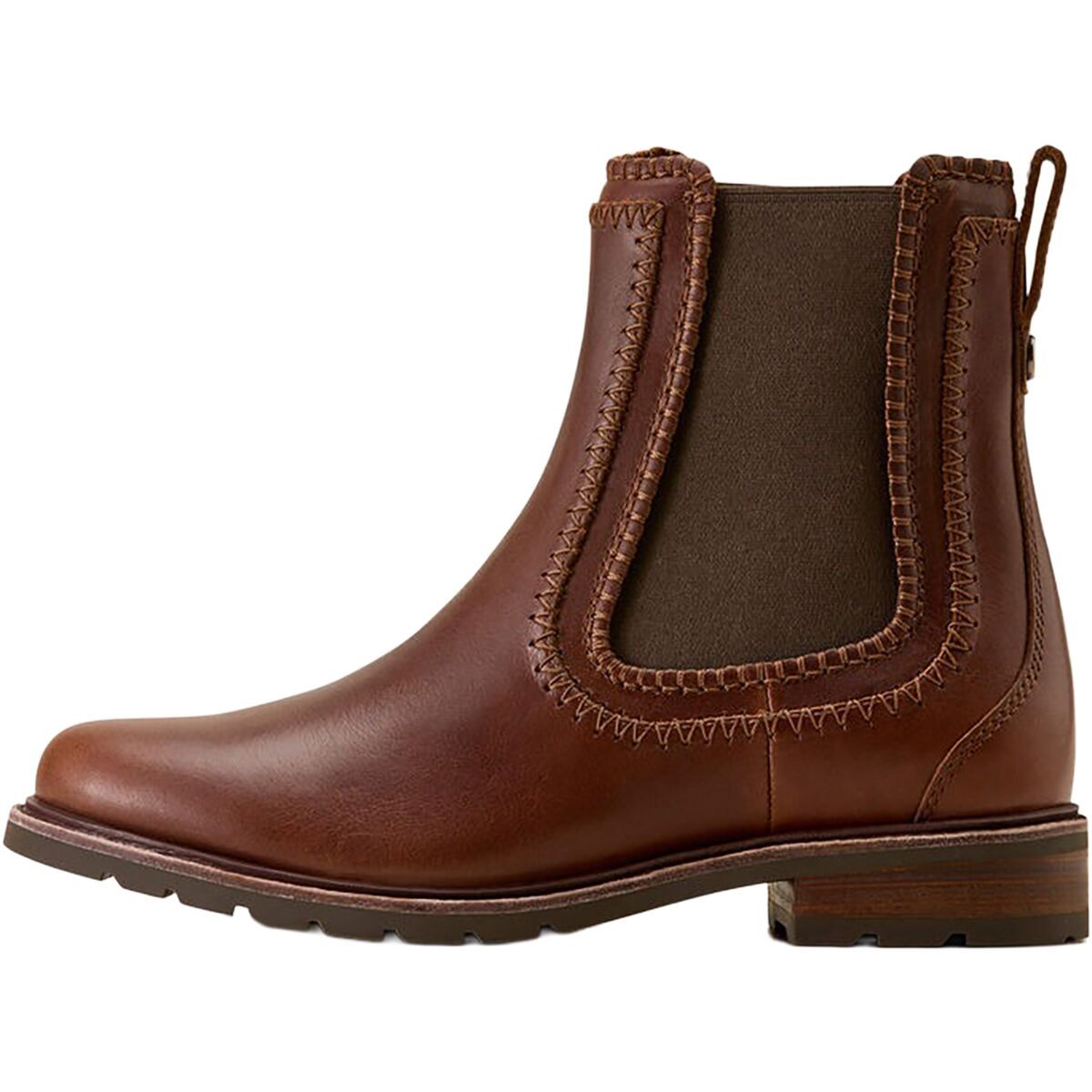 Image of Ariat Wexford Whipstitch Chelsea Boot - Women's Deep Cognac, 9.0