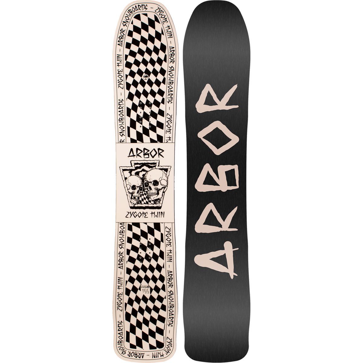 スノーボード板　希少デザイン☆アーバー Zygote Twin Arbor Zygote Twin Snowboard 2019