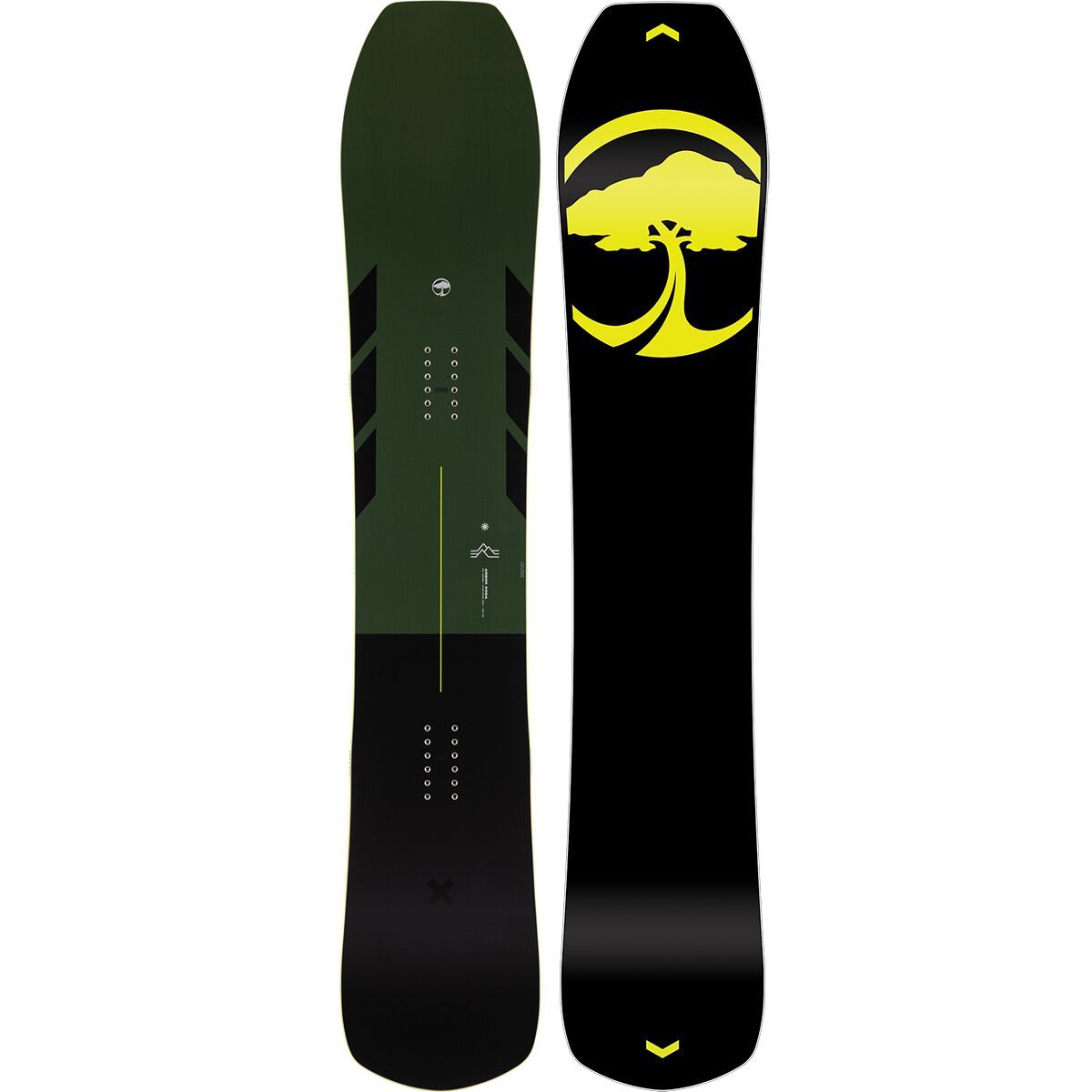 Arbor Coda Snowboard - 2025 Black/Green, 155cm