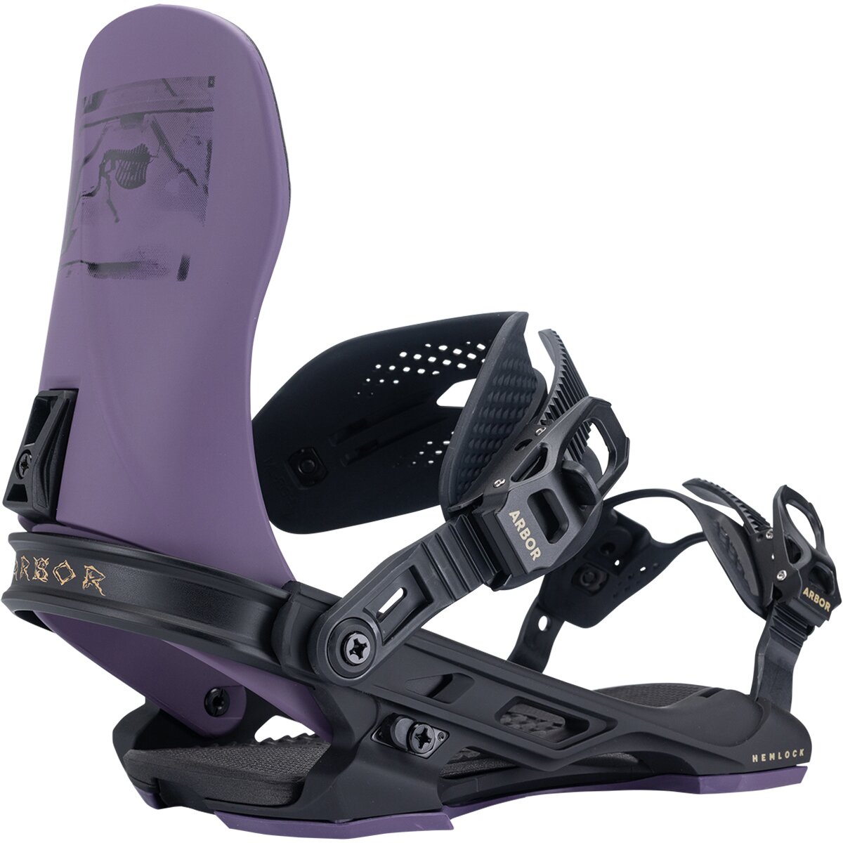 Image of Arbor Hemlock Snowboard Binding - 2027 Eggplant/Black, L