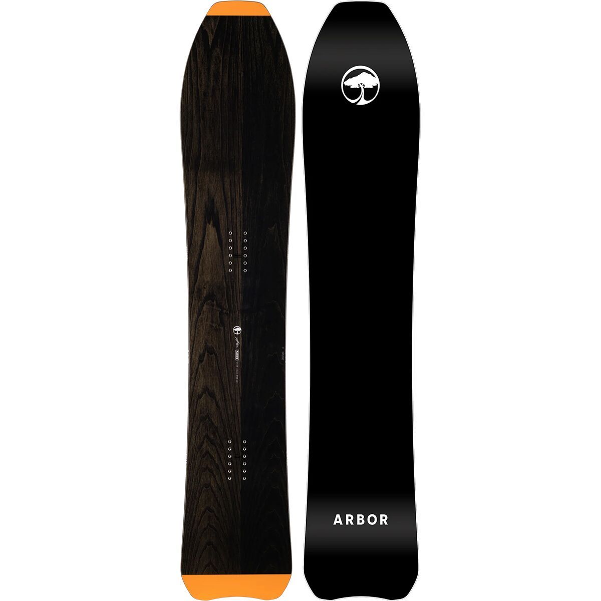 Arbor Padre Snowboard - 2025 Natural/Orange, 161cm