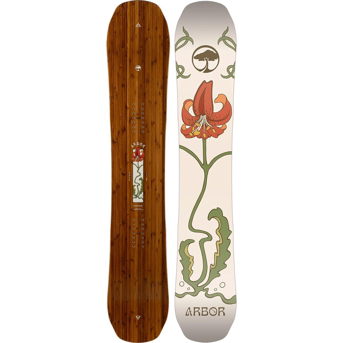 Arbor Swoon Camber Snowboard - 2025 - Women's Natural, 147cm