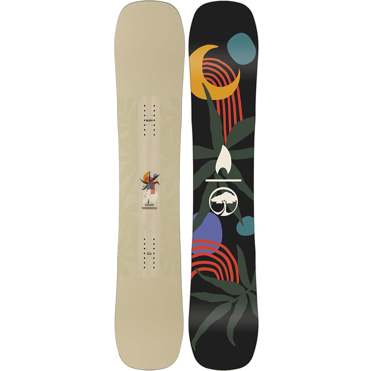 Image of Arbor Westmark Rocker Snowboard - 2025 Tan, 157cm