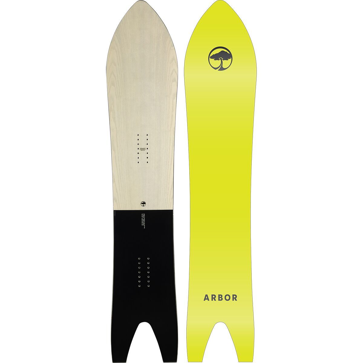 Image of Arbor A-Frame Snowboard - 2026 - Men's Natural/Black, 162cm