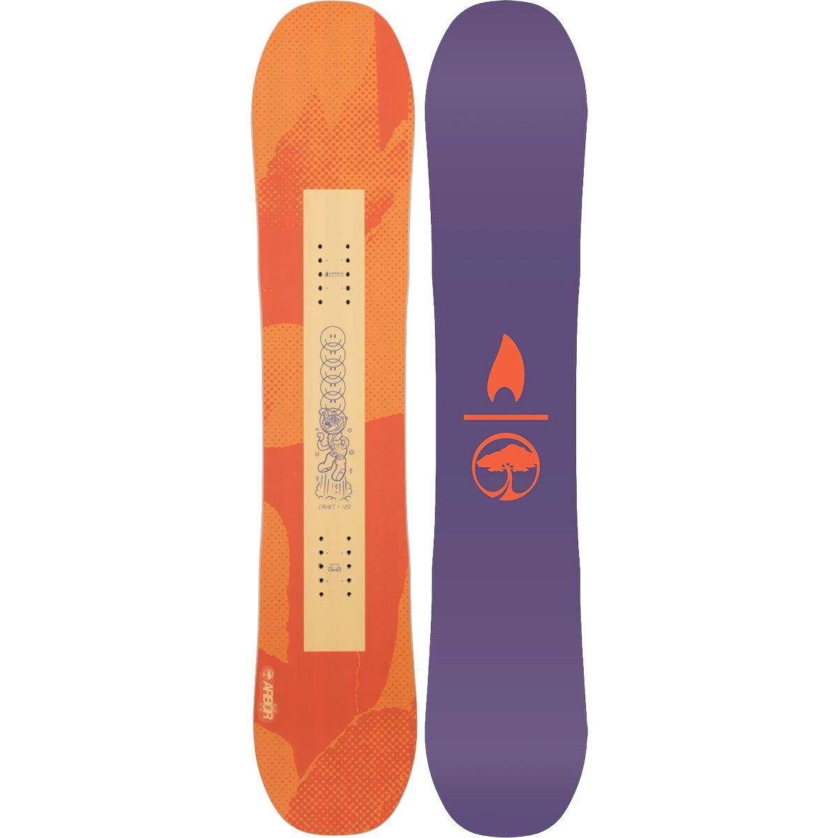 Image of Arbor Cavet Snowboard - 2026 - Kids' Salmon, 130cm