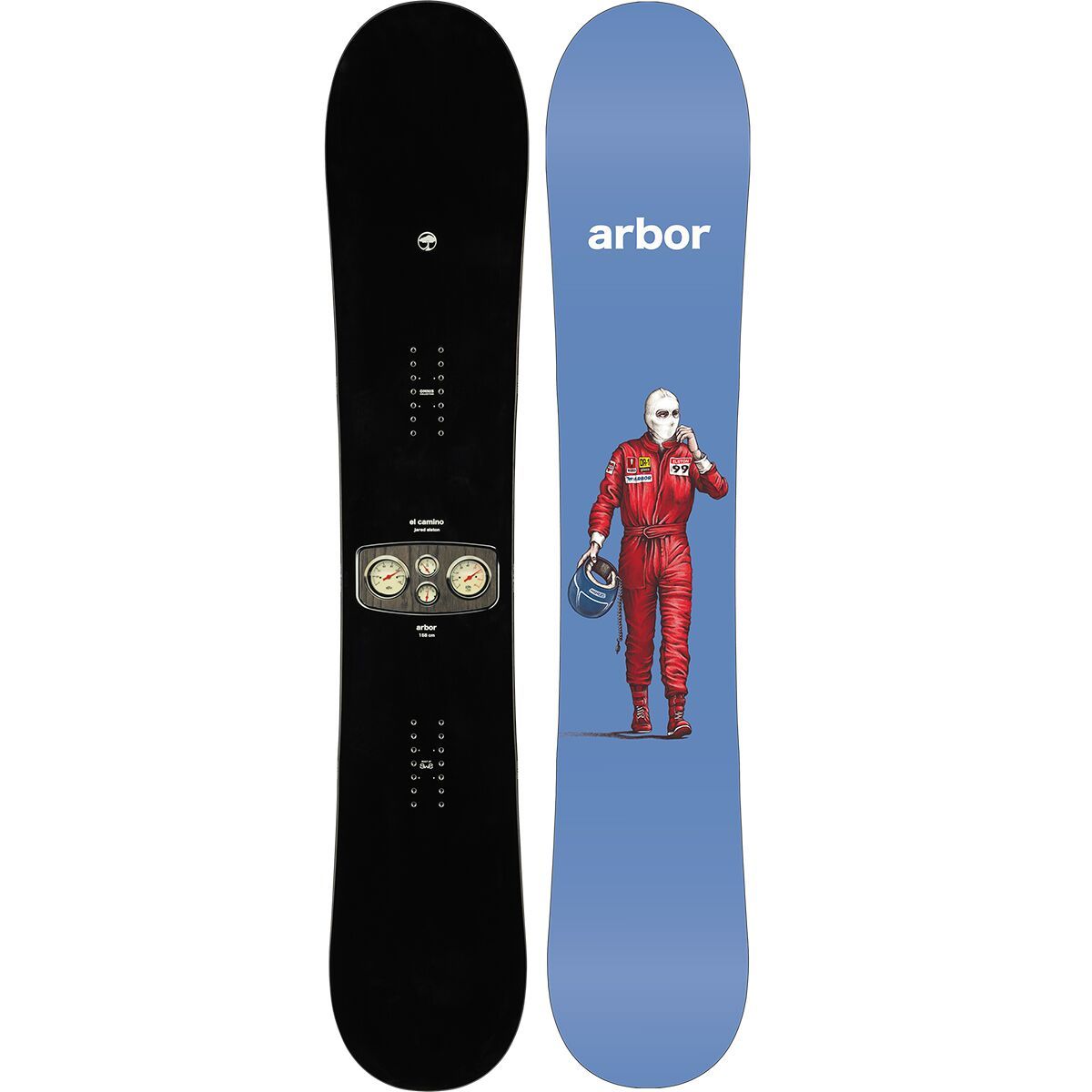 Image of Arbor El Camino Snowboard - 2026 - Men's Black, 155cm
