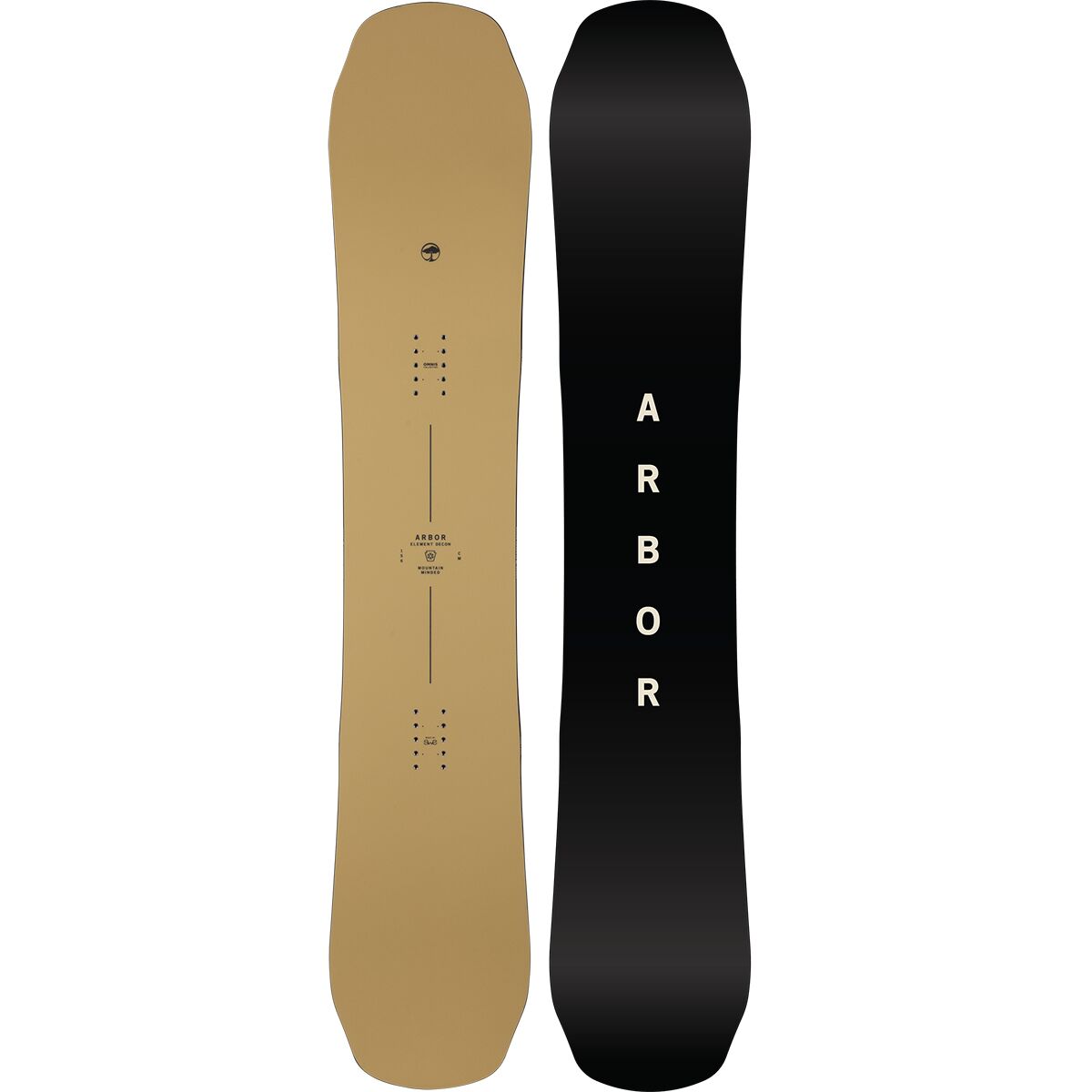 Image of Arbor Element Decon Snowboard - 2026 - Men's Sand, 158cm
