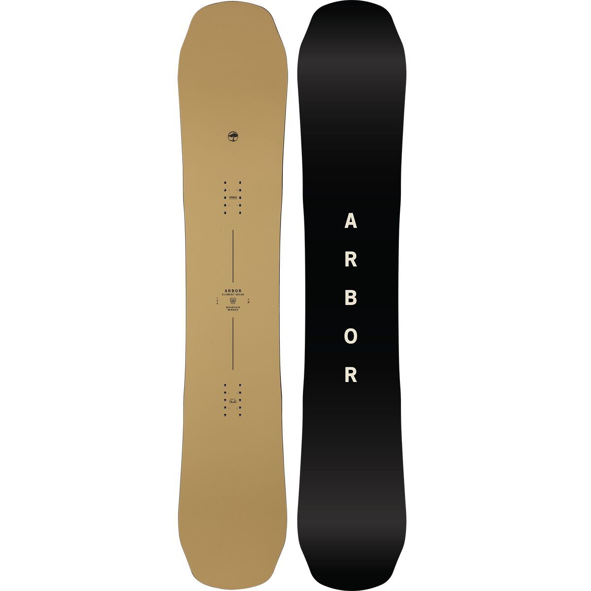 Image of Arbor Element Decon Snowboard - 2026 - Men's Sand, 163cm mid wide