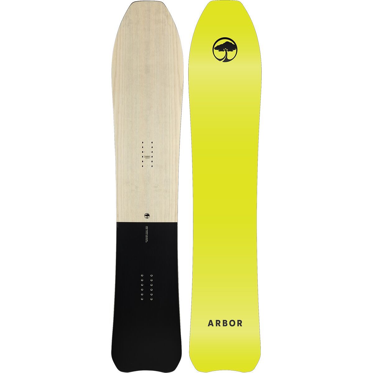 Image of Arbor Padre Snowboard - 2026 - Men's Natural/Black, 153cm