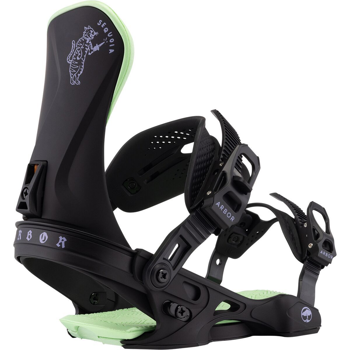 Image of Arbor Sequoia Snowboard Binding - 2026 - Women's Black/Mint, S