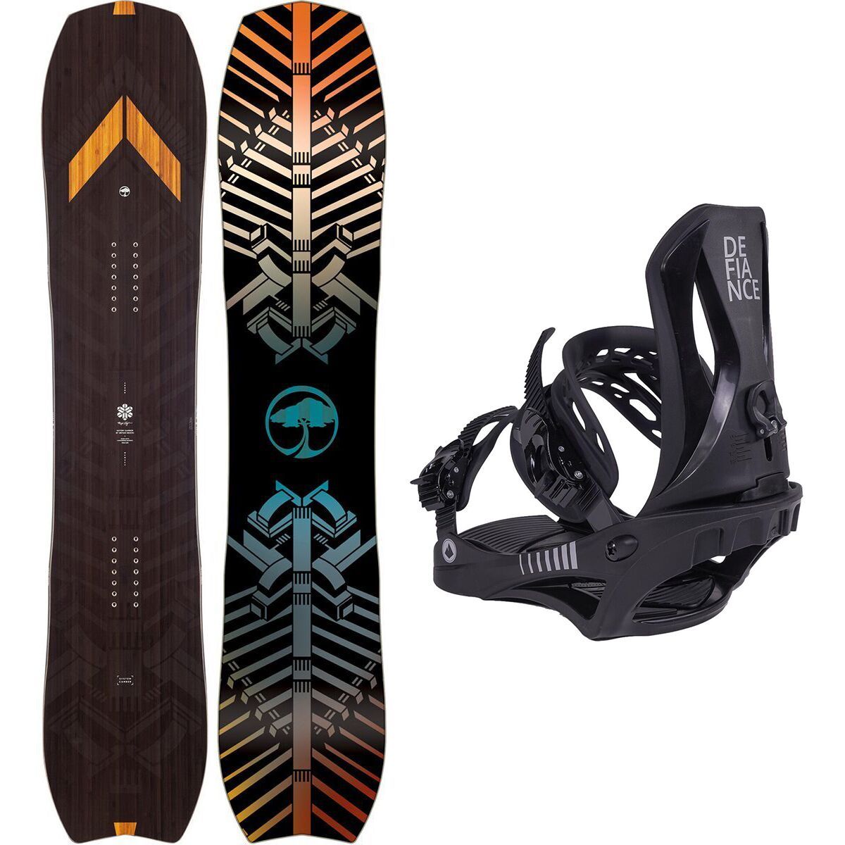 Image of Arbor Satori Camber Snowboard + Defiance G1 Binding 154cm, L