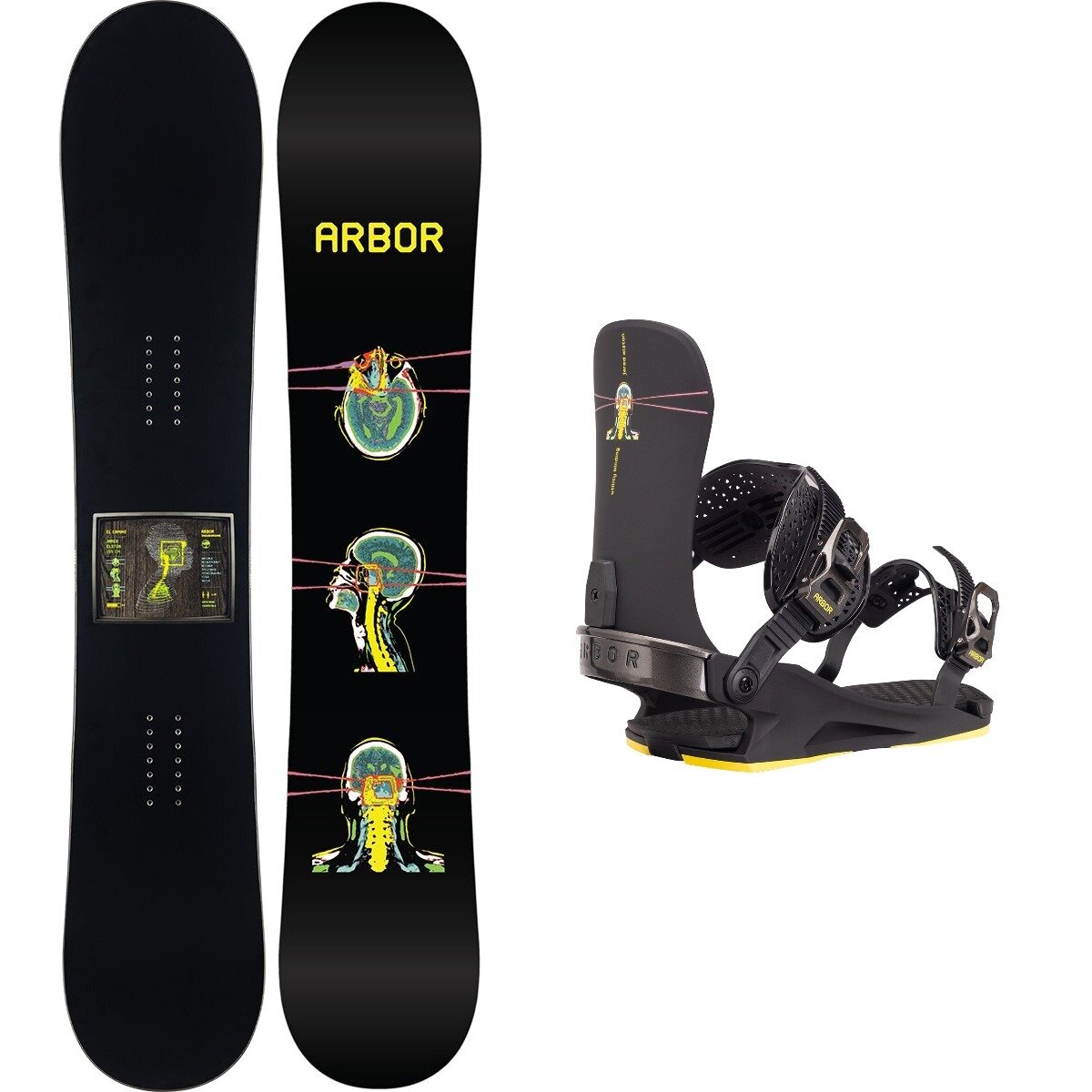 Arbor Arbor El Camino w/ Utility Binding Snowboard Bundle One Color,Jared Elston, 155cm,M - $872.91 at Backcountry.com