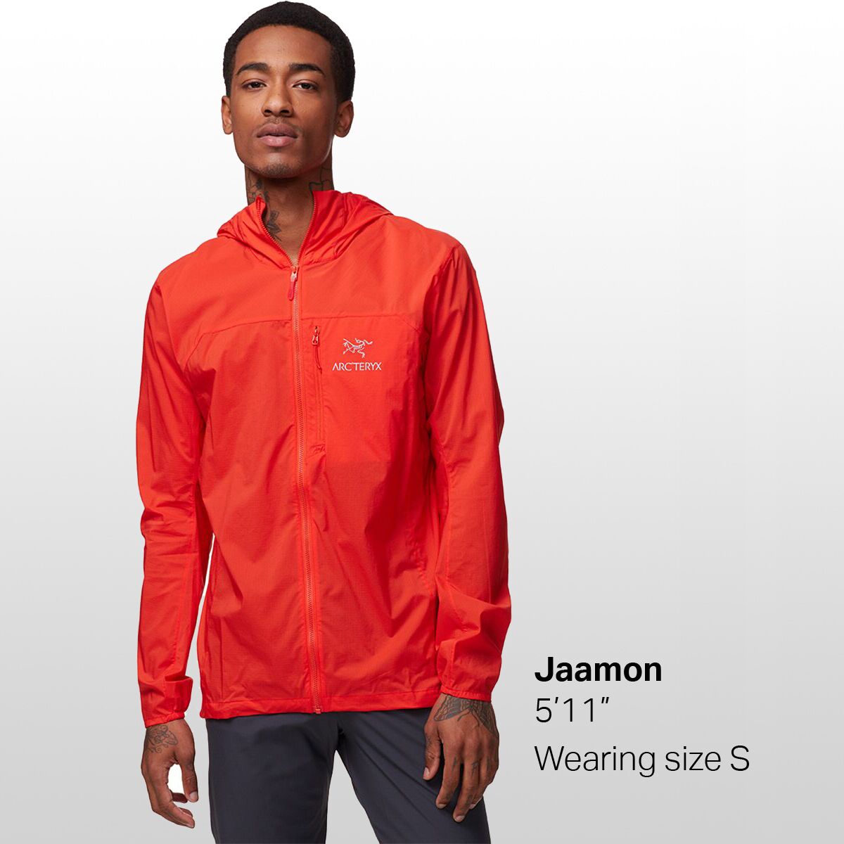 arcteryx squamish windshell jacket
