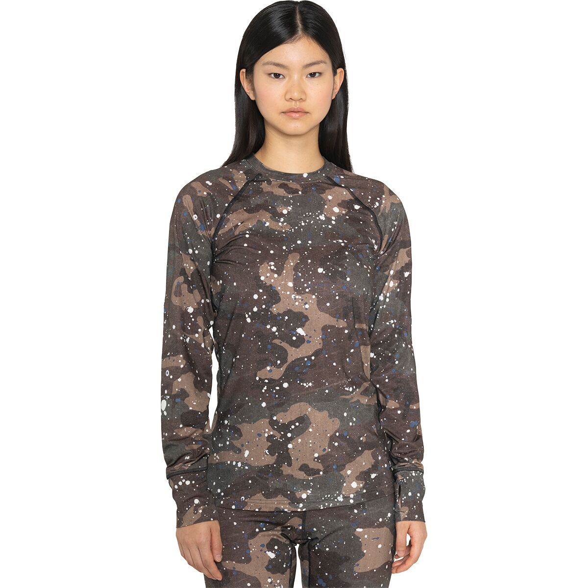 Armada Haven Baselayer Crew Shirt - Women's Splatter Camo, S