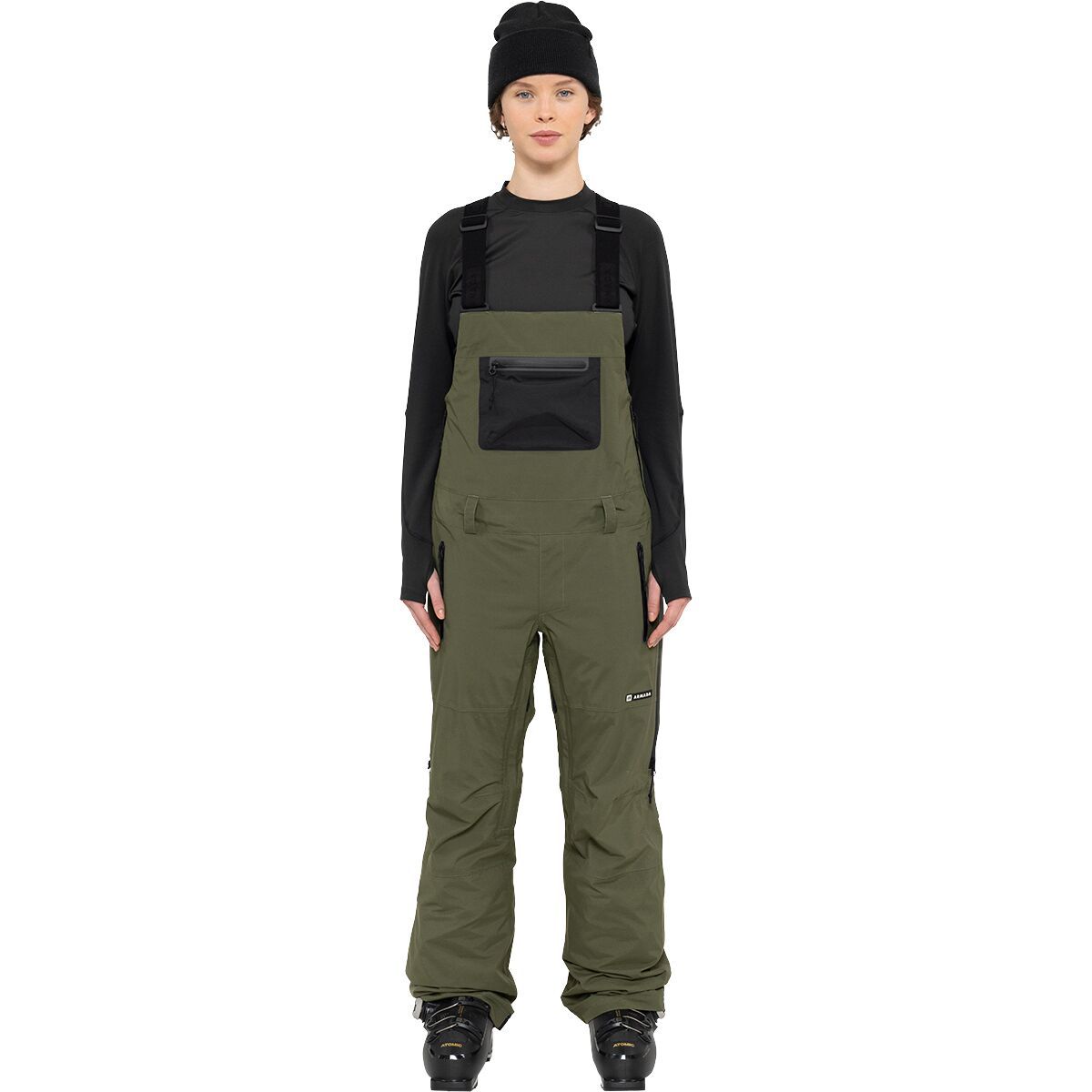 Image of Armada Pascore Bib Pant - Women's Olive/Black, M