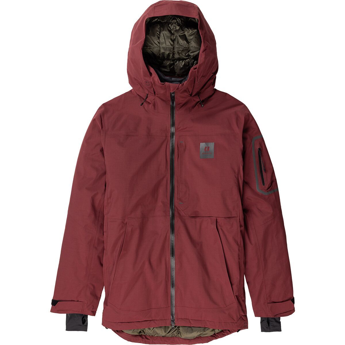 Image of Armada Banning Down Jacket - Men's Burgundy, M