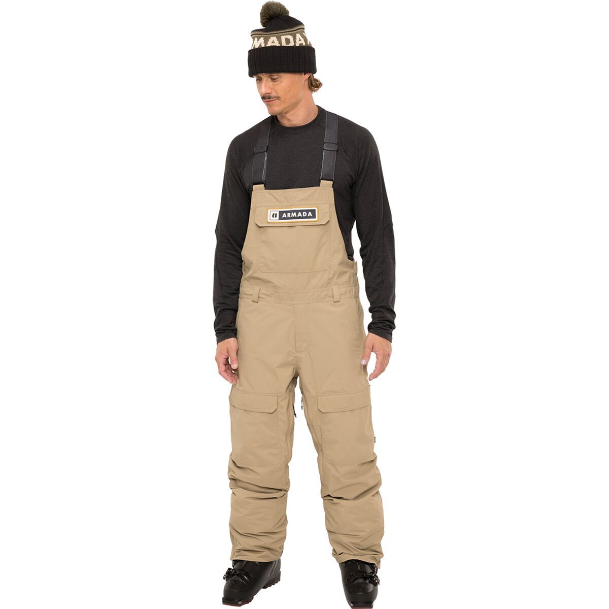 Armada Sumpter Bib Pant - Men's Khaki, M