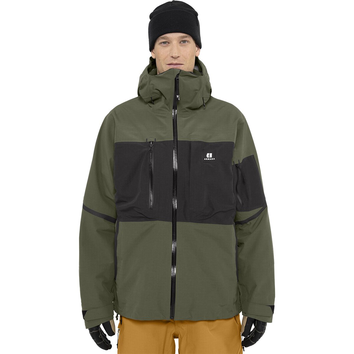 Image of Armada Grands 3L Jacket - Men's Olive/Black, M