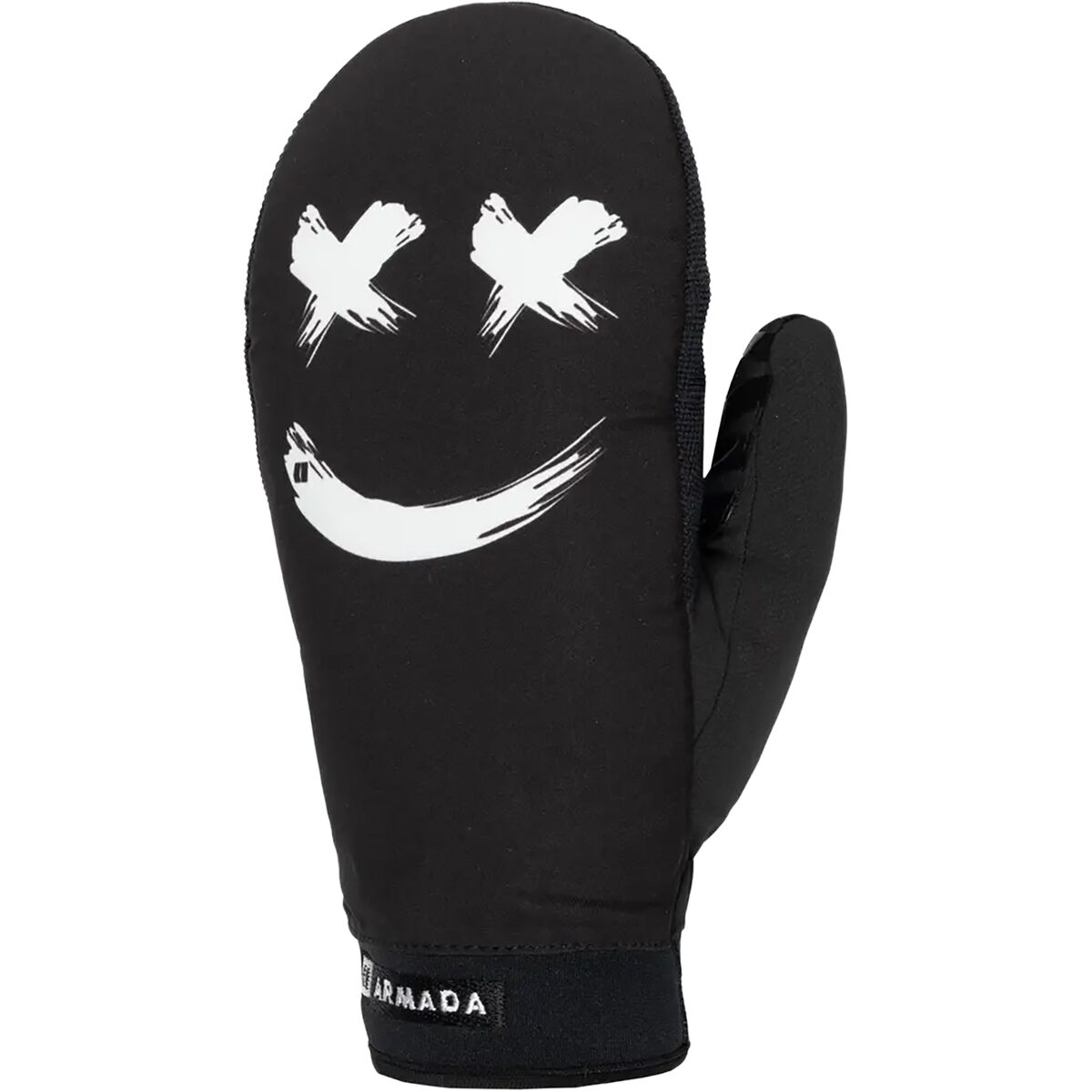 Image of Armada Carmel Windstopper Mitten - Men's Off White Smiley, S