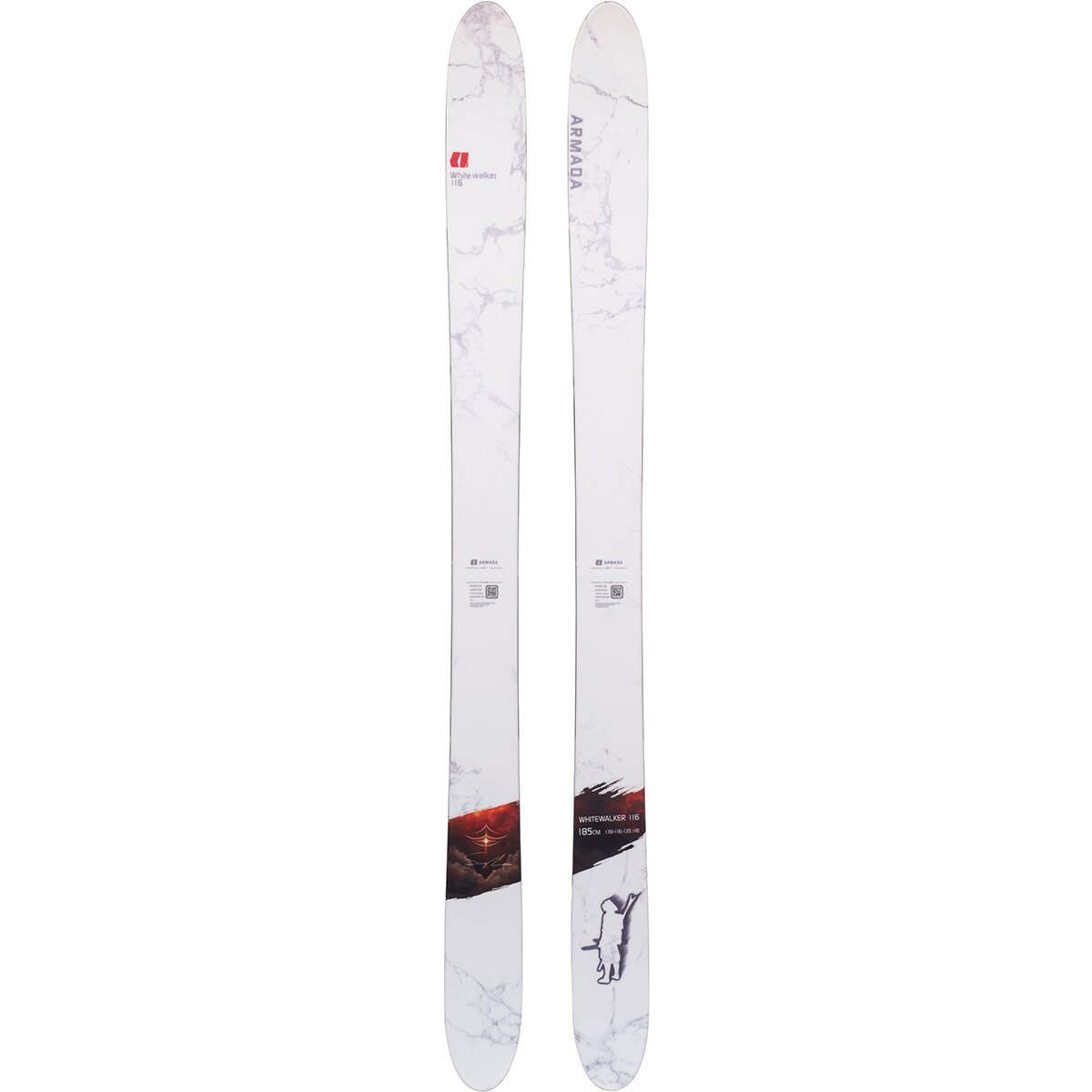Image of Armada Whitewalker 116 Ski -2027 White, 192cm