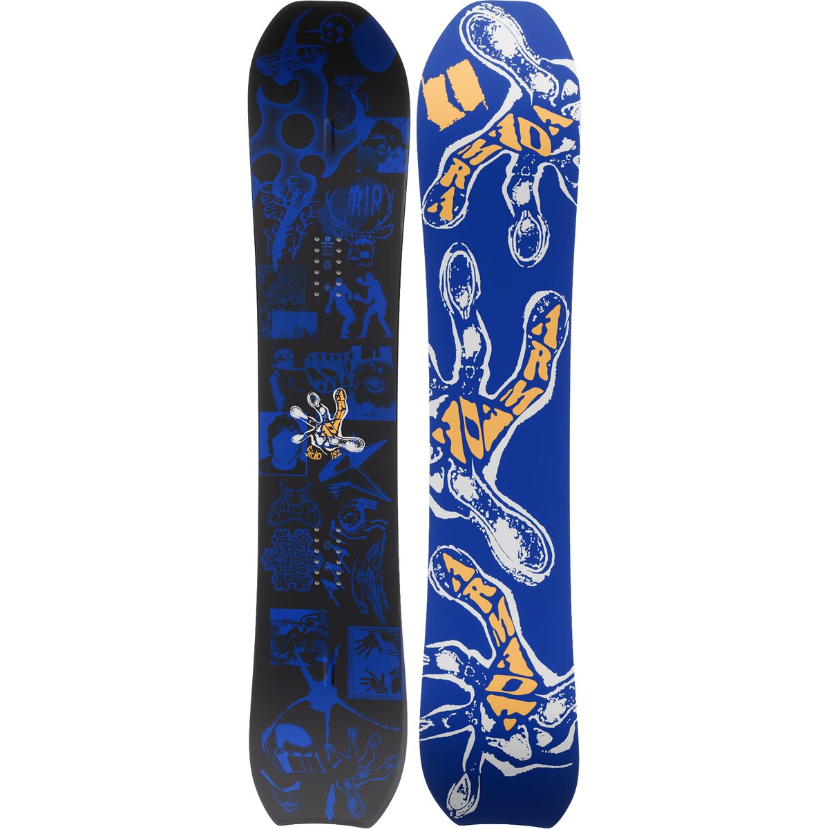 Image of Armada Sicko Snowboard - 2027 Blue/Black, 155cm