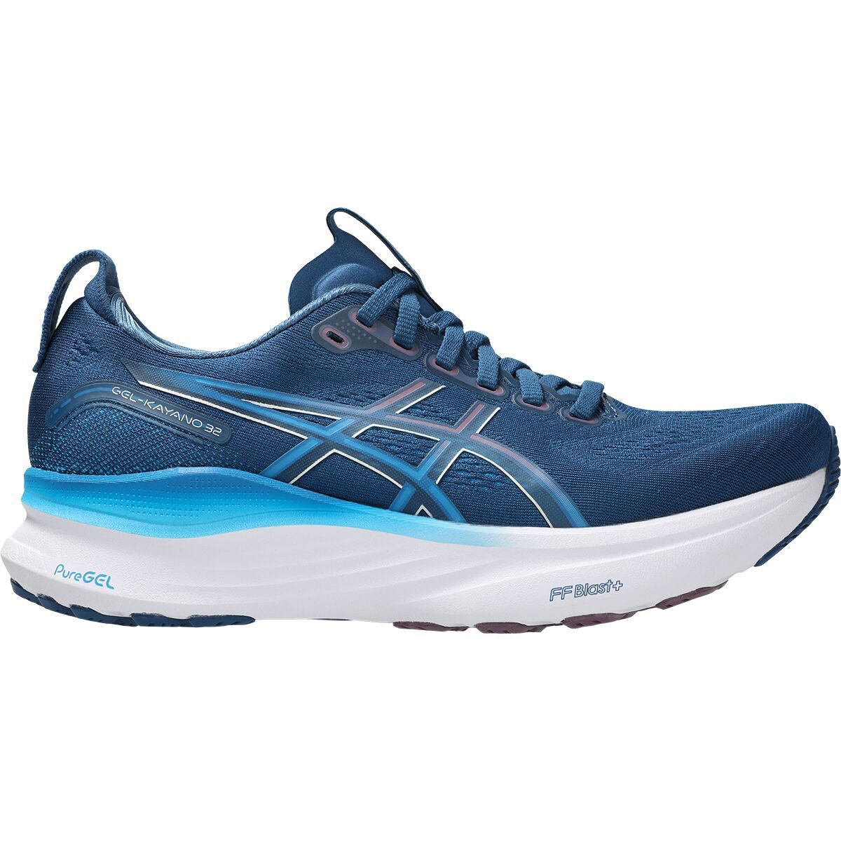 Image of Asics Gel-Kayano 32 Running Shoe - Women's Twilight Blue/Velvet Purple, 6.5