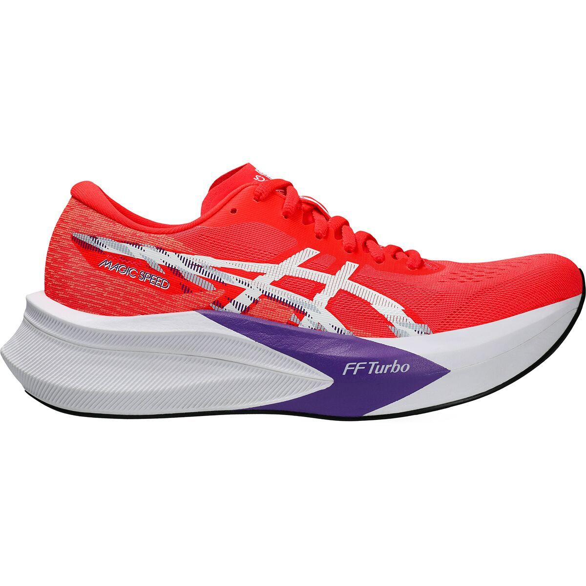 Image of Asics Magic Speed 4 Running Shoe - Women's Flash Red/White, 6.5