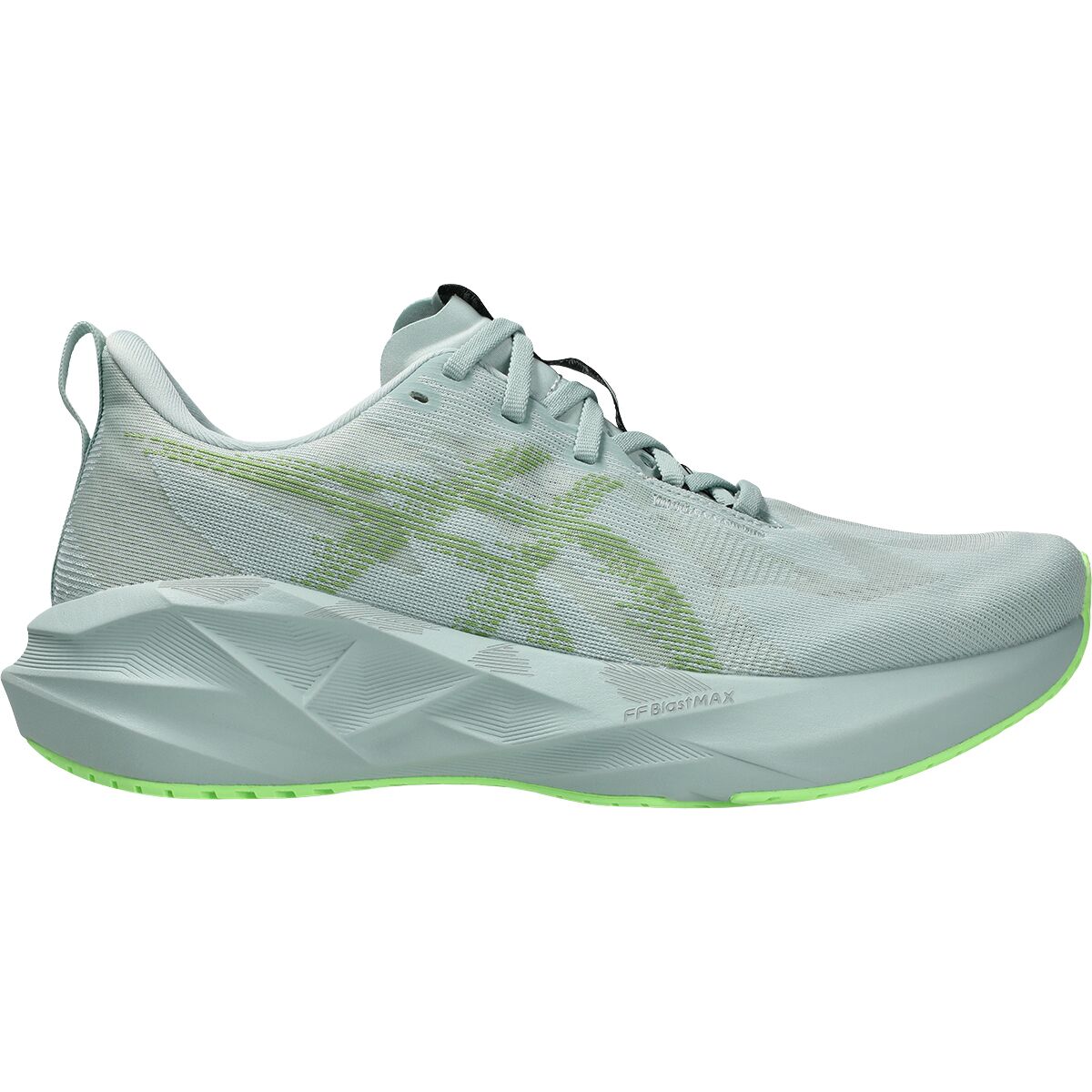 Image of Asics Novablast 5 Running Shoe - Men's Cold Moss/Light Orange, 12.0