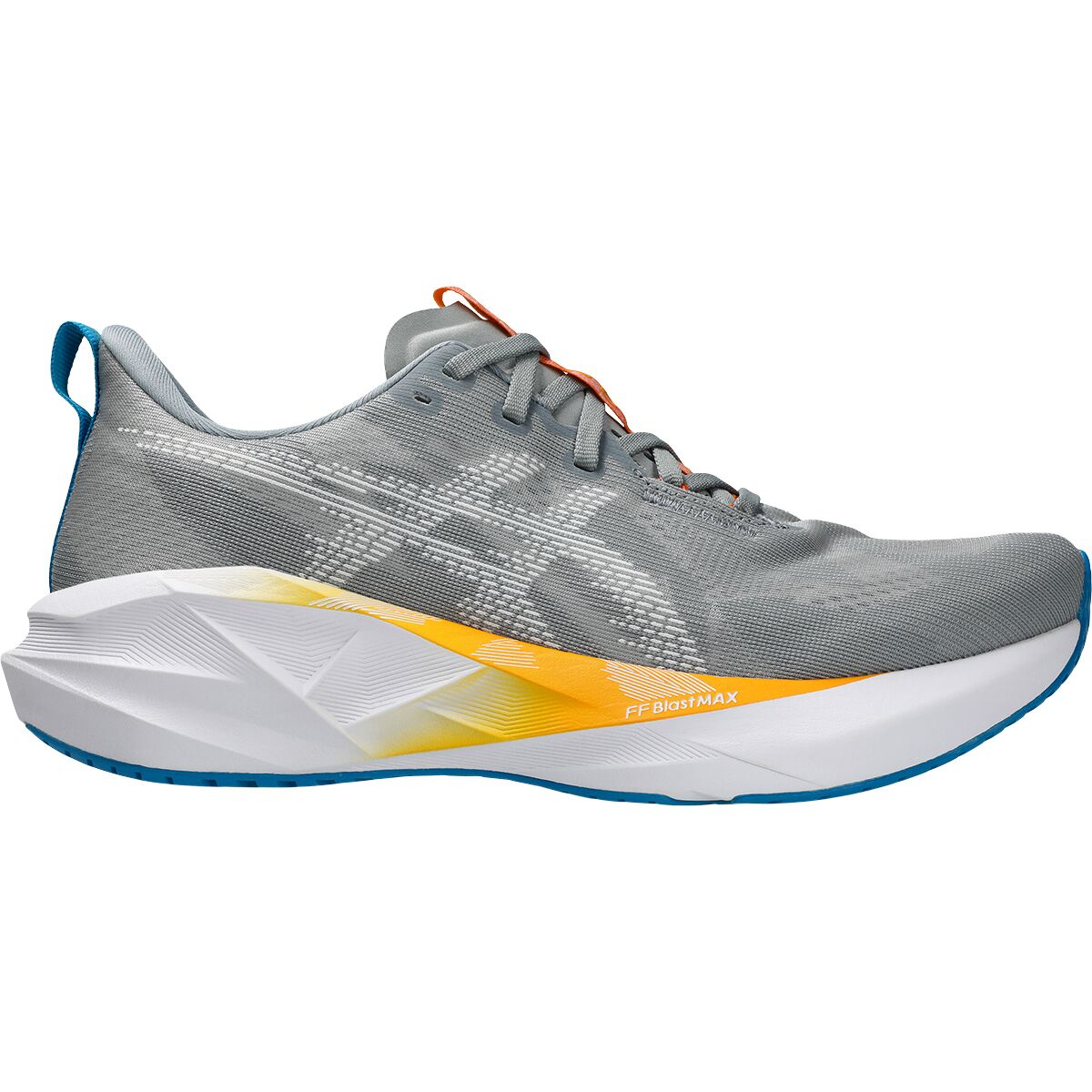 Image of Asics Novablast 5 Running Shoe - Men's Gravel/White, 11.5