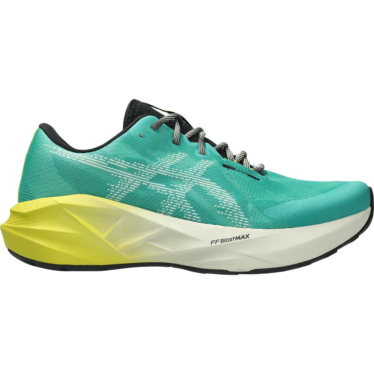 Image of Asics Novablast 5 TR Running Shoe - Men's Aurora Green/Light Dust, 9.0
