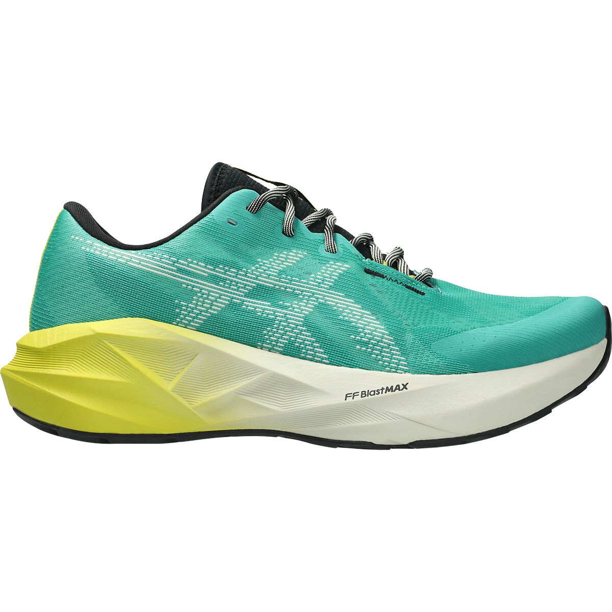 Image of Asics Novablast 5 TR Running Shoe - Men's Aurora Green/Light Dust, 11.5