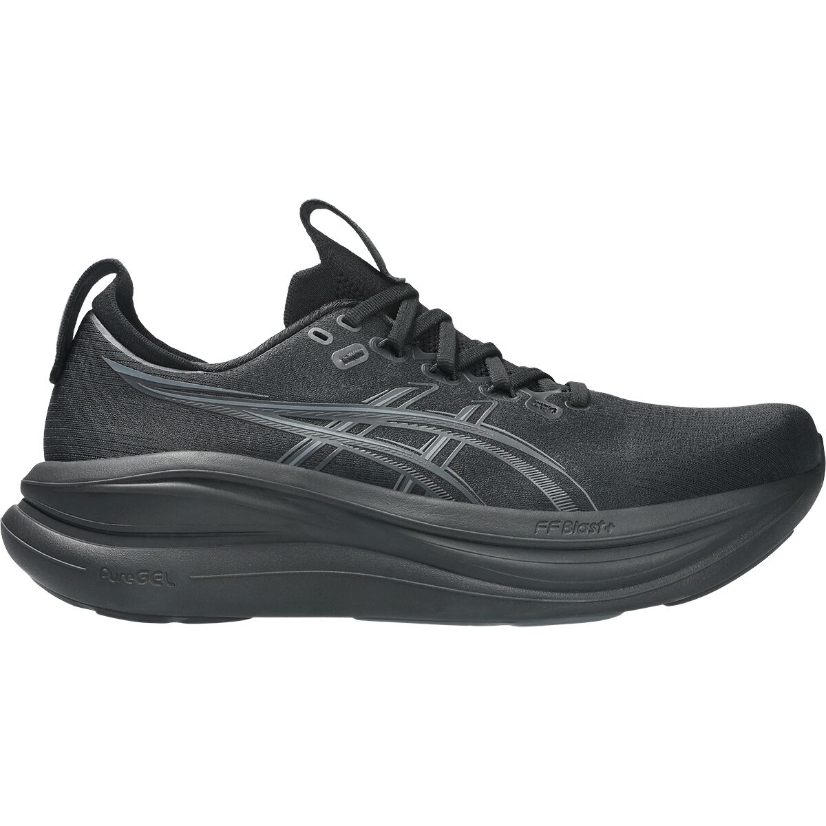 Image of Asics Gel-Nimbus 28 Running Shoe - Men's Black/Graphite Grey, 12.0