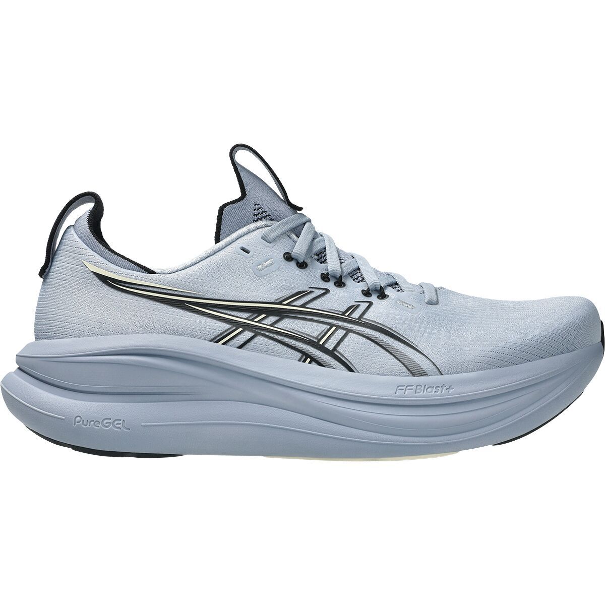Image of Asics Gel-Nimbus 28 Running Shoe - Men's Grey Blue/Black, 11.0