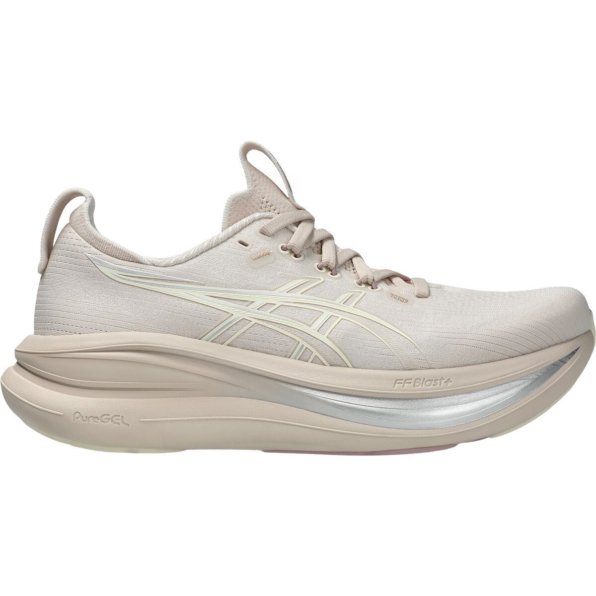 Image of Asics Gel-Nimbus 28 Running Shoe - Women's Mineral Beige/Cream, 7.0