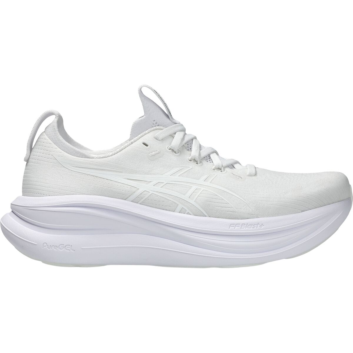 Image of Asics Gel-Nimbus 28 Running Shoe - Women's White/White, 8.0