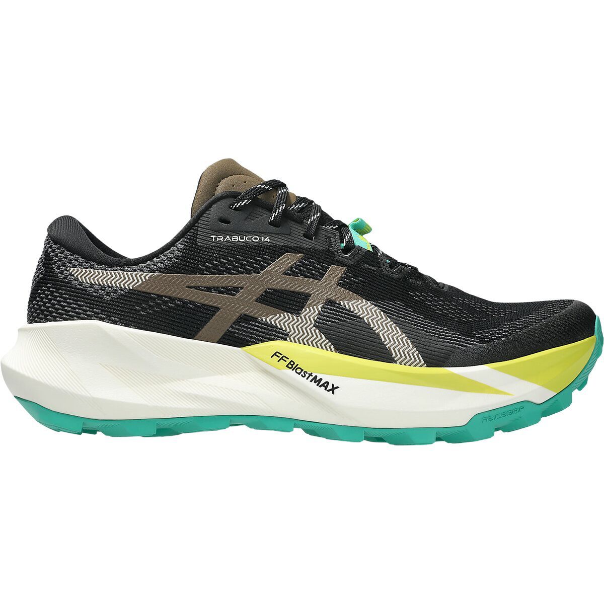 Image of Asics Trabuco 14 Trail Running Shoe - Men's Black/Clay Canyon, 11.5