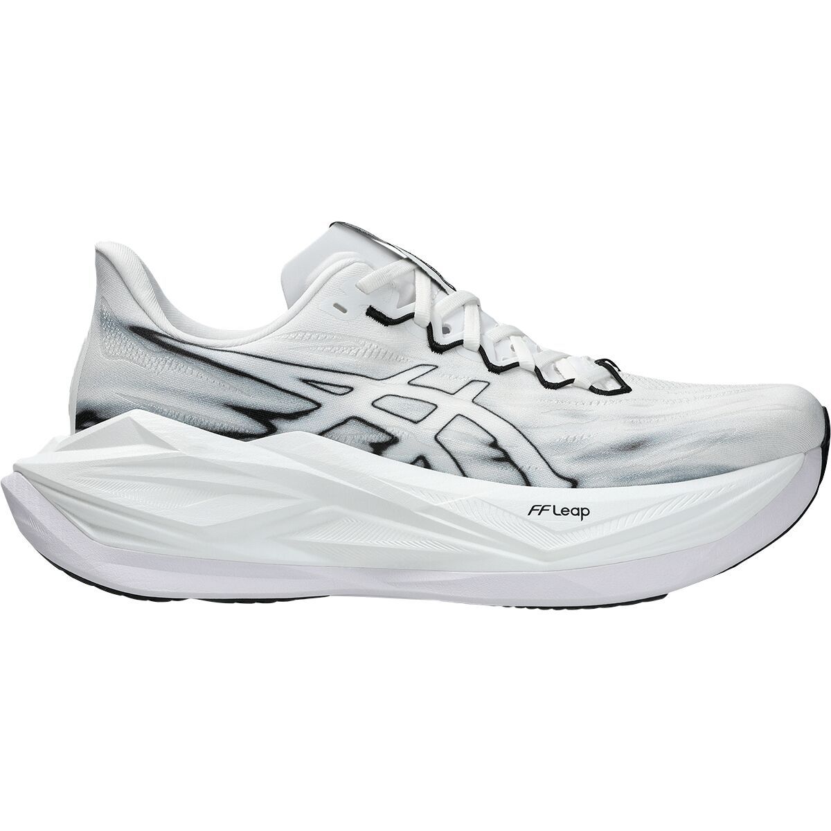 Image of Asics Superblast 3 Running Shoe White/Black, Mens 12.0/Womens 13.5