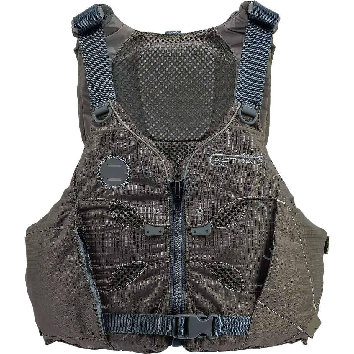 Image of Astral V-Eight Fisher Personal Flotation Device Pebble Gray, S/M