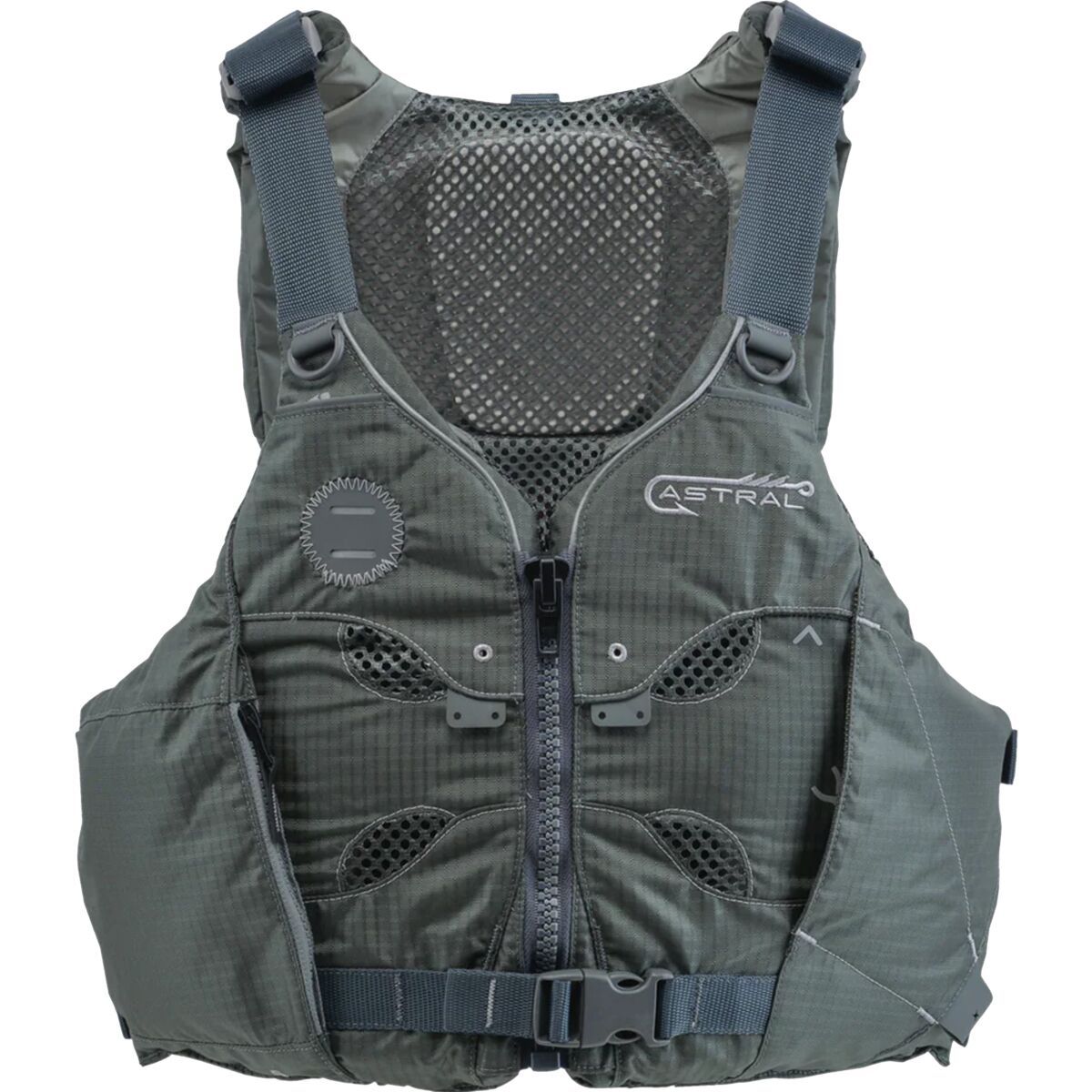Image of Astral V-Eight Fisher Personal Flotation Device Pebble Gray2, L/XL