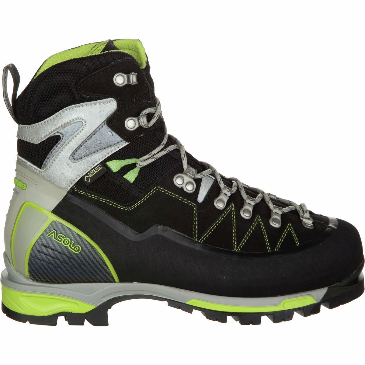 Asolo Alta Via GV Mountaineering Boot Black/Green, 7.5