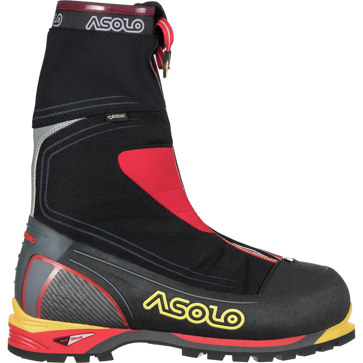 Image of Asolo Mont Blanc GV Mountaineering Boot Black/Red, 11.0